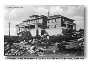 Black and white photo of Arizona Pioneers' Home c1912