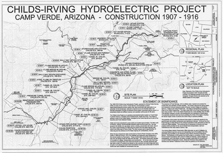 Map 2 -- Childs-Irving Hydroelectric Project, Camp Verde, Arizona
