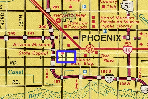 Map 345 - Phoenix Station Plat (Union Depot), Arizona