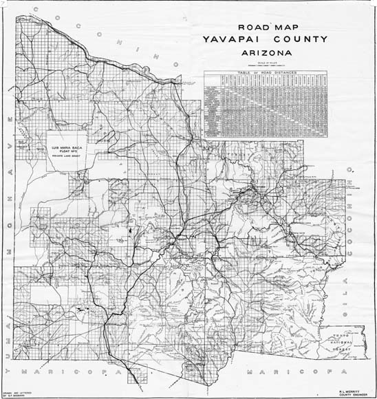 Yavapai County Map 7695